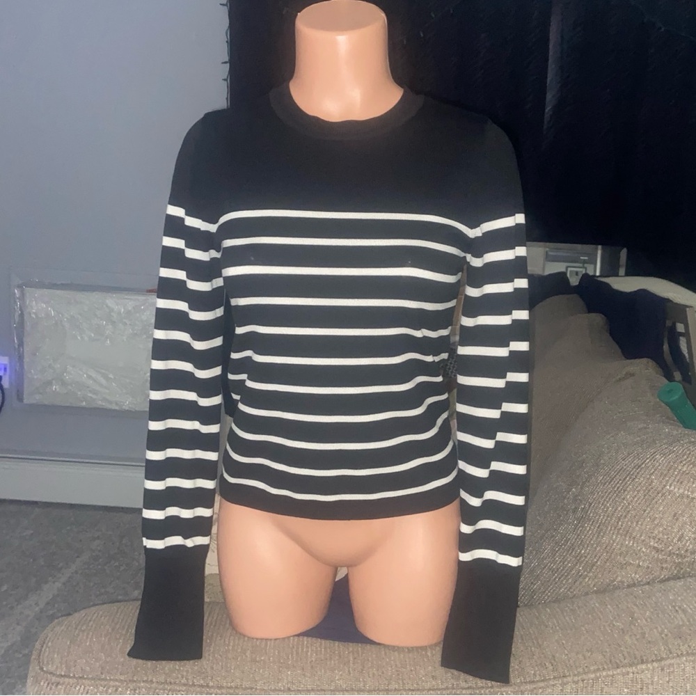 Express Striped Long Sleeve Top Size Small